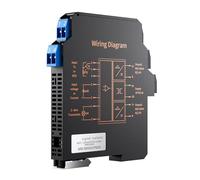 Convertisseur de signal analogique DC24V 4-20mA 0-10V 0-5V Isolateur de signal analogique 1 entrée 1 sortie 1 entrée 2 sorties 0-10v 0-5vv 4-20mA(0-10mA,Output 1-5V)