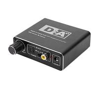 Convertisseur de Signaux Audio Numériques, Convertisseur DAC Audio Portable Fibre Optique Coaxiale Numérique vers Adaptateur de Analogique R/L Amplificateur Hifi Jack 3,5 mm