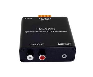 Convertisseur de signaux de niveaux de haut-parleurs, atténuateur de signaux élevés adaptateurs faibles pour sortie professionnelle convertisseur de ligne