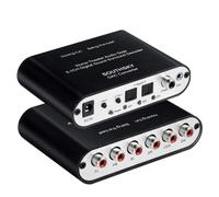Convertisseur de son numérique 5.1-SPDIF optique/coaxial Dolby AC3 DTS vers audio analogique 5.1 CH (sortie RCA)
