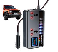 Convertisseur de Sortie pour Voiture : Structure de de Tension de 12 V et 24 V, Design de Port Triple à Charge Rapide, Adaptateur d'alimentation Portable pour véhicule, contrôle du Flux