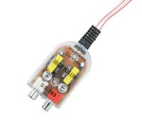 Convertisseur de sortie stéréo pour voiture, convertisseur de sortie de lignes stéréo, Convertisseur d'impédance de haut-parleur haut à bas, Convertisseur de sortie de signal stéréo créatif pour lecte