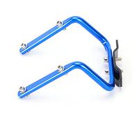 Convertisseur de support de bouteille de tige de selle de vélo adaptateur de porte-bouteille d'eau Double arrière de selle de vélo (Bleue)