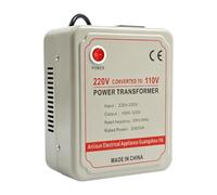Convertisseur de Tension 220V à 110V, Transformateur Électrique Puissance | Adaptateur Universel EU, Fixation Murale Portable, Haute Sécurité, Cuisine, Voyage, Maison, Aluminium, 15.9x9.4x19.9cm