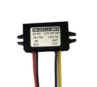 Convertisseur de Tension CC abaisseur 15 V-72 V vers 12 V 1,5/5 A 60 W 18 W, transformateur d'alimentation for Voitures et Panneaux solaires(DC15V-72V to 12V1.5A)