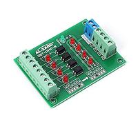 Convertisseur de Tension de Module d'Alimentation, 4 Bit Optocoupleur Isolateur Board PLC Niveau de Signal