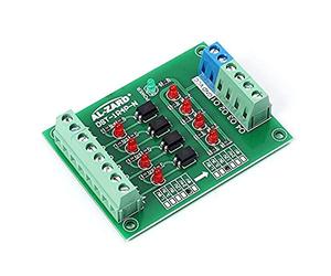 Convertisseur de Tension de Module d'Alimentation, 4 Bit Optocoupleur Isolateur Board PLC Niveau de Signal