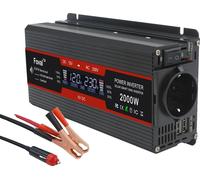 Convertisseur de tension de voiture, sortie 12V vers 220V/230V, 2000W LCD