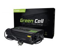 Convertisseur de Tension - Green Cell - 300W/600W - Pur Sinus - DC 12V à AC 230V - Idéal pour Camping-Car