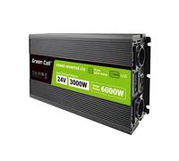GreenCell Convertisseur de tension INV-GC-LCD 3000W/6000W 24V à 230V Sinusoïdale pure LCD