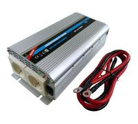 Convertisseur de tension - HTC TECHNIC - 12V/220 V - Puissance 1000 W - Avec 2 prises secteur