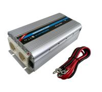 HTC Convertisseur de Tension 24 / 220 V 1000 W avec 2 Prises Secteur