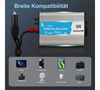 Extralink CAR VOLTAGE CONVERTER 12V - 230V, 500W, MODIFIED SINUS OPIM-500W adaptateur de puissance & onduleur Universel Aluminium