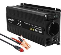 Convertisseur de tension pour voiture, sortie 12V vers 220V/230V, 2600W
