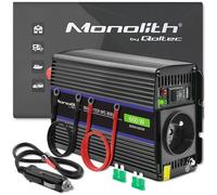 Convertisseur de tension - Qoltec - 300W/600W - Onde sinusoïdale - Couleur noire - 5901878519241