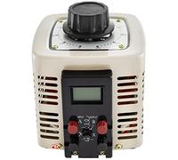 Convertisseur de transformateur régulateur tension ca Variable Variac 500VA-3000VA bobine cuivre intégrée for l'alimentation,Stabilité élevée(2KVA LCD Screen-Gray)