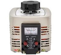 Convertisseur de transformateur régulateur tension ca Variable Variac 500VA-3000VA bobine cuivre intégrée for l'alimentation,Stabilité élevée(500VA Meter-Gray)
