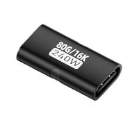 Convertisseur de type C - Dispositif Joiner de connecteur USB C, lien d'extension de transmission de charge rapide Support d'affichage 16K | Accessoire d'accouplement femelle compact pour la station