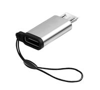 Convertisseur de type C femelle vers micro USB mâle, prend en charge le chargement et la synchronisation des données, connecteur adaptateur USB C vers micro USB vers micro USB mâle avec cordon