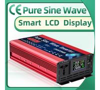 Convertisseur d'énergie à onde sinusoïdale pure DC 12V/24V/48V/60V/72V vers AC 220V/110V 1000W 2000W 3000W 4000W 5000W pour voiture et solaire 10 square wire