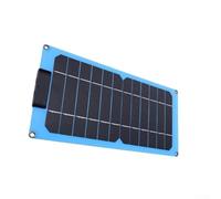 Convertisseur d'énergie solaire compact 10 W avec deux ports de charge USB pour une utilisation dans des endroits éloignés sans réseau électrique (bleu)