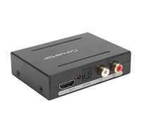 Convertisseur D'extracteur Audio, Interface Multimédia Haute Définition avec Extracteur Audio vers Audio + SPDIF + R/L, Pass / 2.0CH / 5.1CH Trois Modes Audio, 6,75 Gbps(Noir)