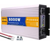 Convertisseur D'onde Sinusoïdale Pure 3000w 4000w 5000w 6000w 8000w Onduleur Solaire DC 12V24V48v60v72v Au Convertisseur AC 110V 120V/220V~240V Hors Réseau Onduleur Solaire De Voiture(8000W,60V to 220
