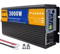 Convertisseur D'onde Sinusoïdale Pure 3000w 4000w 5000w 6000w 8000w Onduleur Solaire DC 12V24V48v60v72v Au Convertisseur AC 110V 120V/220V~240V Hors Réseau Onduleur Solaire De Voiture(3000W,72V to 220