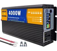 Convertisseur D'onde Sinusoïdale Pure 3000w 4000w 5000w 6000w 8000w Onduleur Solaire DC 12V24V48v60v72v Au Convertisseur AC 110V 120V/220V~240V Hors Réseau Onduleur Solaire De Voiture(4000W,12V to 110