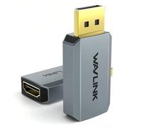 Convertisseur DP vers HDMI unidirectionnel mâle vers femelle, DisplayPort 4K vers HDMI, mini-convertisseur actif compact 4K/2K à 60 Hz, compatible avec les appareils AMD et HP. Taille UniqueABS
