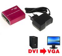 Convertisseur DVI VERS VGA - HAUTE RESOLUTION (PC DVI / ECRAN VGA)
