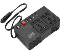 Convertisseur électrique DC 12 à AC 220V avec 4 ports USB et 4 prises de courant