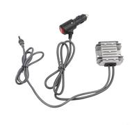 Convertisseur élévateur de tension CC 12 V 24 V vers 30 V 3,5 A sortie avec interrupteur, protection IP68, corps en aluminium pour installation dans les camions, camping-cars et bateaux (câble CC de 1