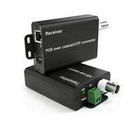 Convertisseur EOC sur coaxial POE sur alimentation coaxiale et transmission de données mise à niveau du système de surveillance analogique vers le système de surveillance IP