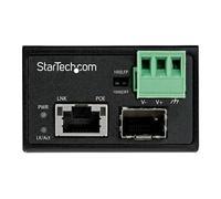 Convertisseur Fibre RJ45 PoE+ Industriel 30W - SFP vers RJ45 - Gigabit Fibre Optique Mono Mode/Multi Mode vers Cuivre - Mini Boîtier IP-30 Durable /