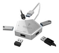 Convertisseur Game 4 Ports USB 3.0 GAME CONVERTER SILVER G1 pour N-Switch-PS 5,4,3 / Xbox-one HERMOD