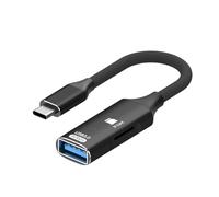 Convertisseur général de type C avec accès simultané USB et carte. Hubs C en aluminium pour stations de travail, concentrateurs USB C à plusieurs ports pour téléphone, tablette, ordinateur portable