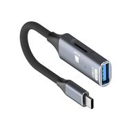 Convertisseur général de type C avec accès simultané USB et carte. Hubs C en aluminium pour stations de travail, concentrateurs USB C à plusieurs ports pour téléphone, tablette, ordinateur portable