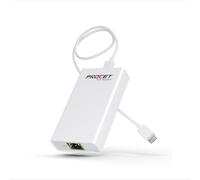 Convertisseur Gigabit PoE vers USB C pour smartphone/tablette, adaptateur USB-C vers Ethernet avec charge 60 W, alimentation et données 2 en 1 port RJ45 vers adaptateur de type C, 10/100/1000 Mbps