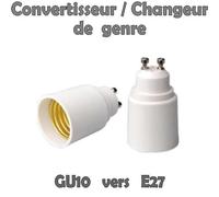 Convertisseur GU10 vers E27 - Pratique - Utilisation Intérieure - 0.02 kg - Ampoules non fournies
