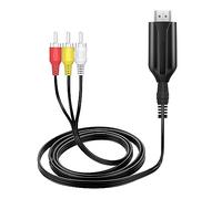 Convertisseur HDMI vers, Adaptateur HDMI vers AV CVBS Prend en 4K 30Hz, Prend en PAL NTSC pour Les Anciens Téléviseurs, Projecteurs, Boîtiers TV, DVD