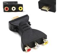 Convertisseur Hdmi Vers Av Rgb Rca 1080P, Adaptateur Hdmi Vers 3-Rvb, Adaptateur Vidéo Av Haute Définition, Câble Mâle Femelle Compatible Avec Tv, Ordinateur Portable, Xbox, Ps2/3, Appareil [Z353]