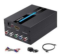Convertisseur HDMI vers composant avec câbles HDMI et composants, convertisseur de détartrage HDMI en aluminium EASYCEL 1080p vers YPbPr/5RCA, prend en charge la sortie de composant 480i 576i