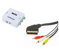 KOMELEC Convertisseur Hdmi Vers Péritel Et Rca Blanc