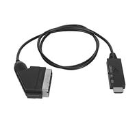 Convertisseur HDMI vers Péritel, Vidéo Numérique HD Adaptateur Vidéo et Audio Analogique vers HDMI, Convertisseur HDMI vers Péritel, Prise en Charge PAL NTSC, pour TV VHS VCR DVD