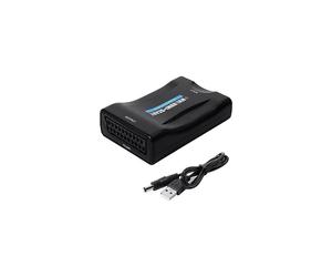 Convertisseur HDMI vers péritel XCSOURCE MHL, adaptateur HD HDMI vers péritel compatible NTSC et PAL pour SKY HD Blu-ray, Apple TV, DVD et PS3.