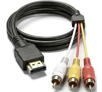 Convertisseur HDMI vers RCA 1080p AV vers HDMI pour lecteur DVD, nouvel appareil vers vieux téléviseur CRT, décodeur/commutateur/ordinateur portable vers appareils anciens, téléphone/tablette vers