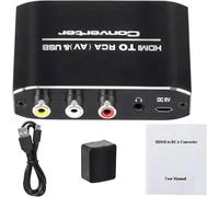 Convertisseur HDMI vers RCA 2024,boîtier vidéo AV/CVSB L/R compatible NTSC PAL PC,lecteur Blu-ray,lecteur DVD,récepteur AV,appareils multimédias en streaming