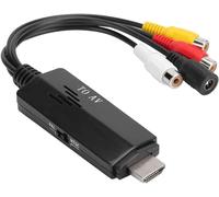 Convertisseur Hdmi Vers Rca, Adaptateur Vidéo De Convertisseur Hd 1080P Pour Signal Hdmi Vers Rca, Pour Tv, Vhs, Magnétoscope, Pr En Charge De Roku/Dvd/Décodeur/Ps3, Convertisseur Mâle À Fem[Z349]