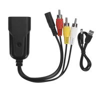 Convertisseur HDMI vers S-Vidéo, convertisseur AV composite, adaptateur HDMI pour anciens téléviseurs avec entrée RCA, compatible PAL/NTSC, sans